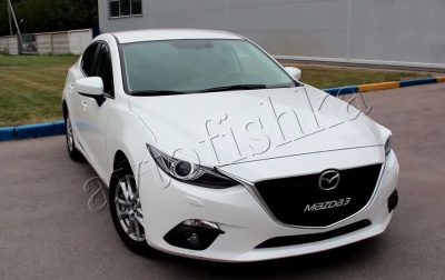 Mazda 3 (13 – 16) реснички на фары (адаптивная оптика)